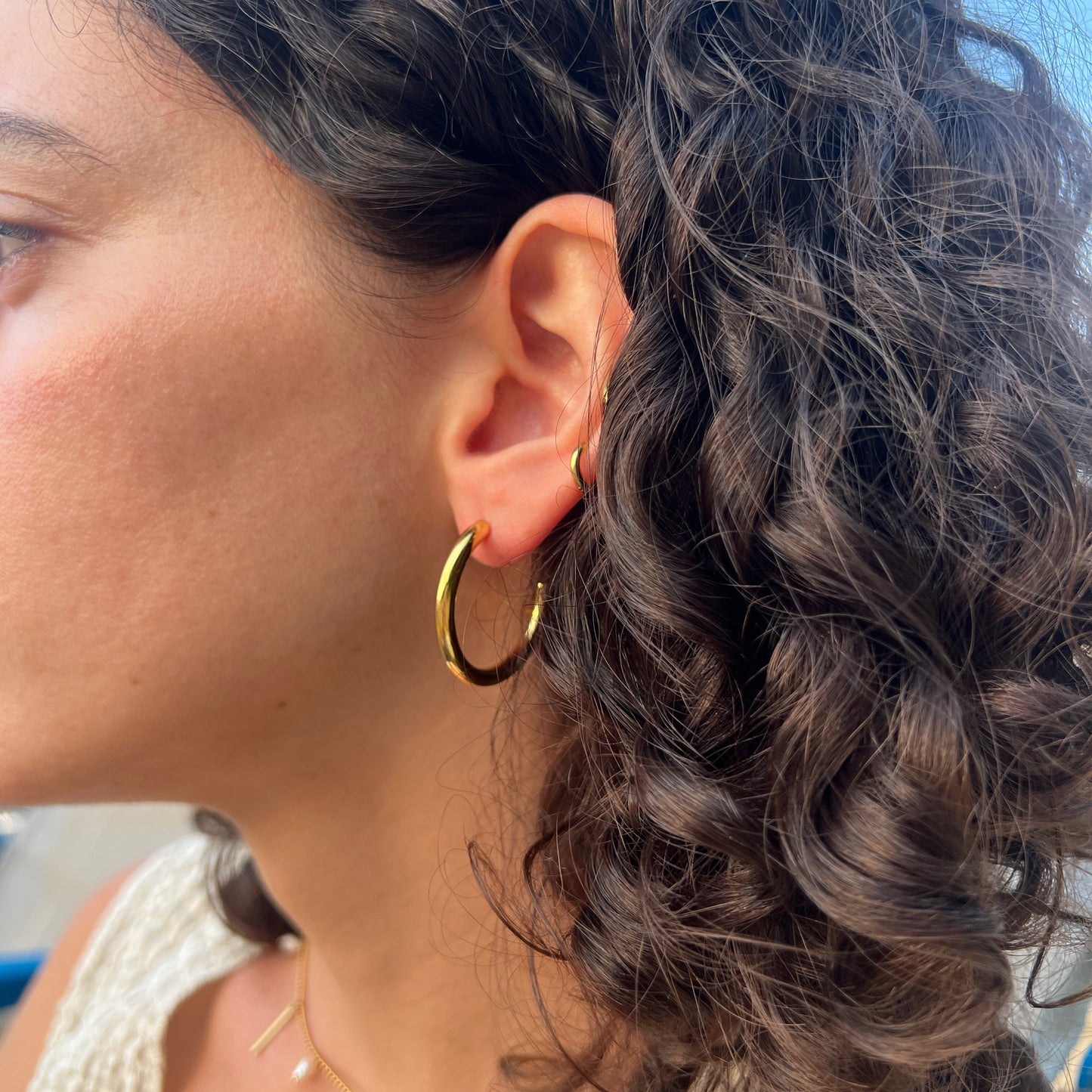 Pendientes HOOP DORADO