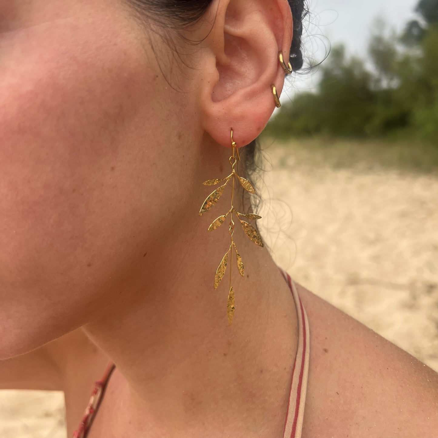 Pendientes OLIVAR DORADO