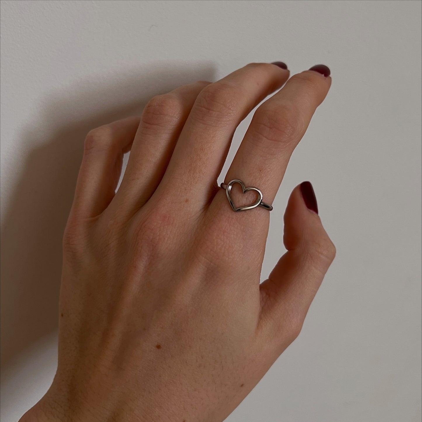 Anillo CORAZÓN PLATEADO