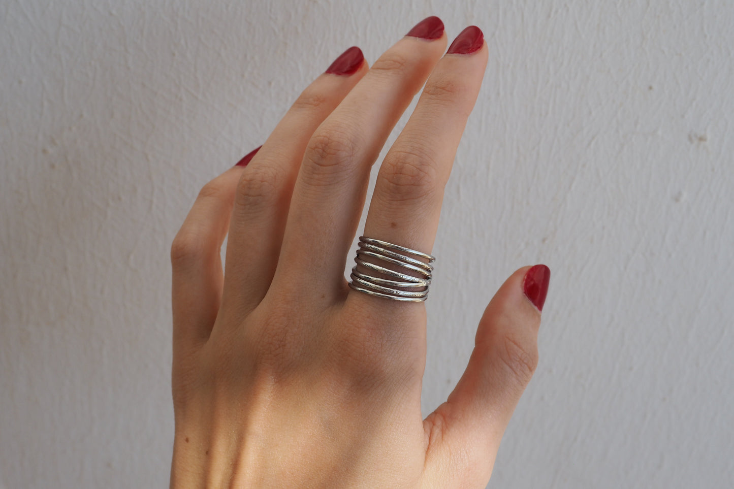 Anillo RAÍCES PLATEADO