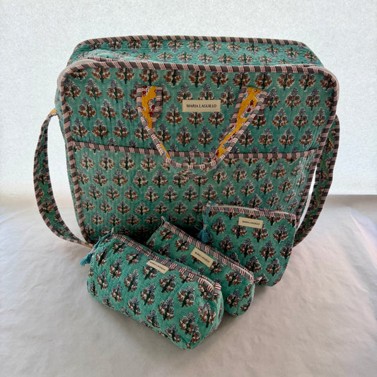 PACK MALETA Y NECESERES IMPERMEABLES SAPNA