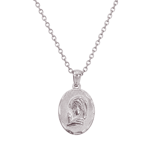 Collar VIRGEN NIÑA PLATEADO