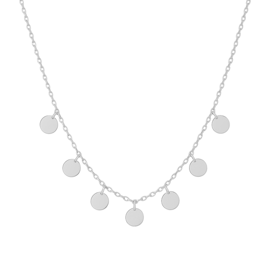 Collar LUNARES PLATEADO