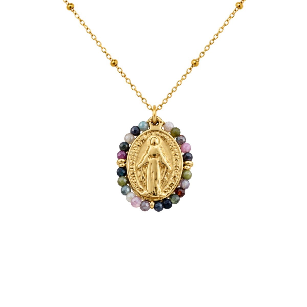 Collar VIRGEN TURMALINAS