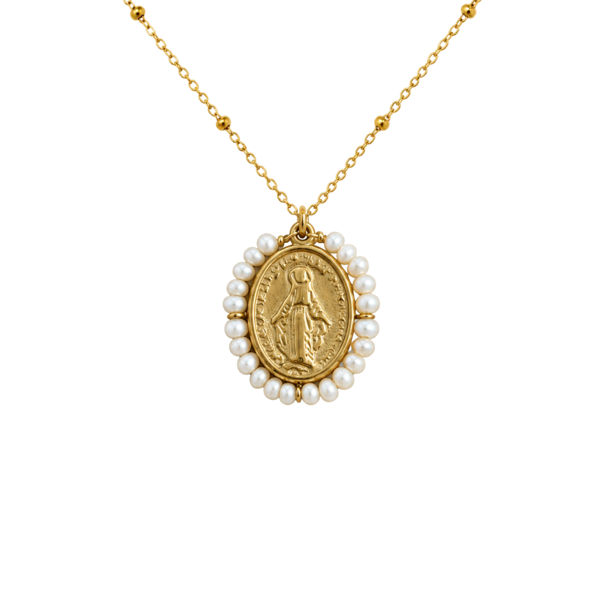 Collar VIRGEN PERLAS NATURALES