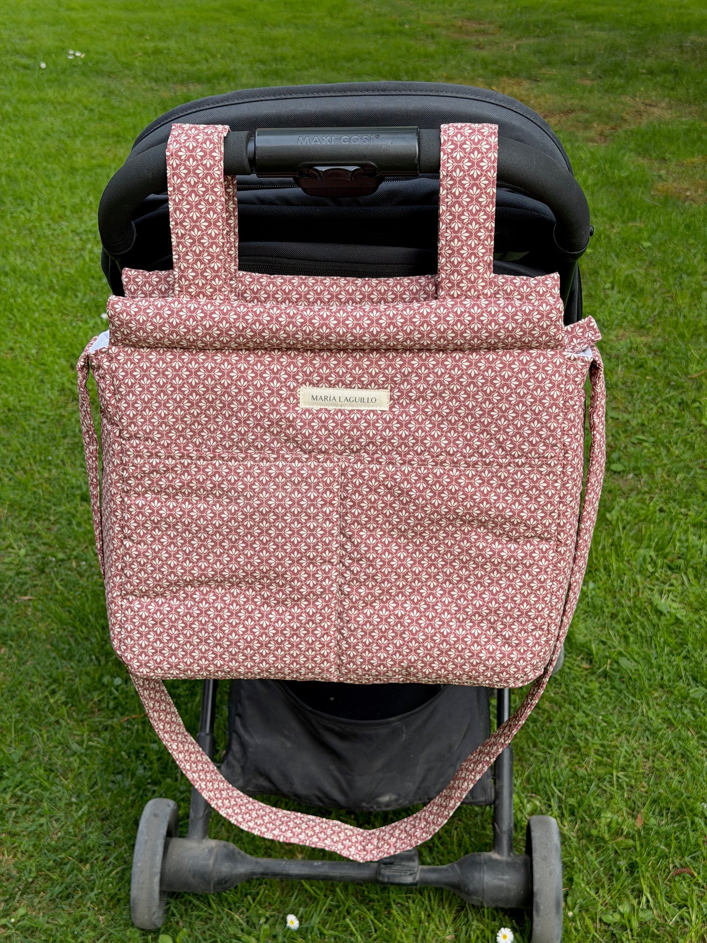 Bolso de carrito GRANDE MOSAICO ROJO
