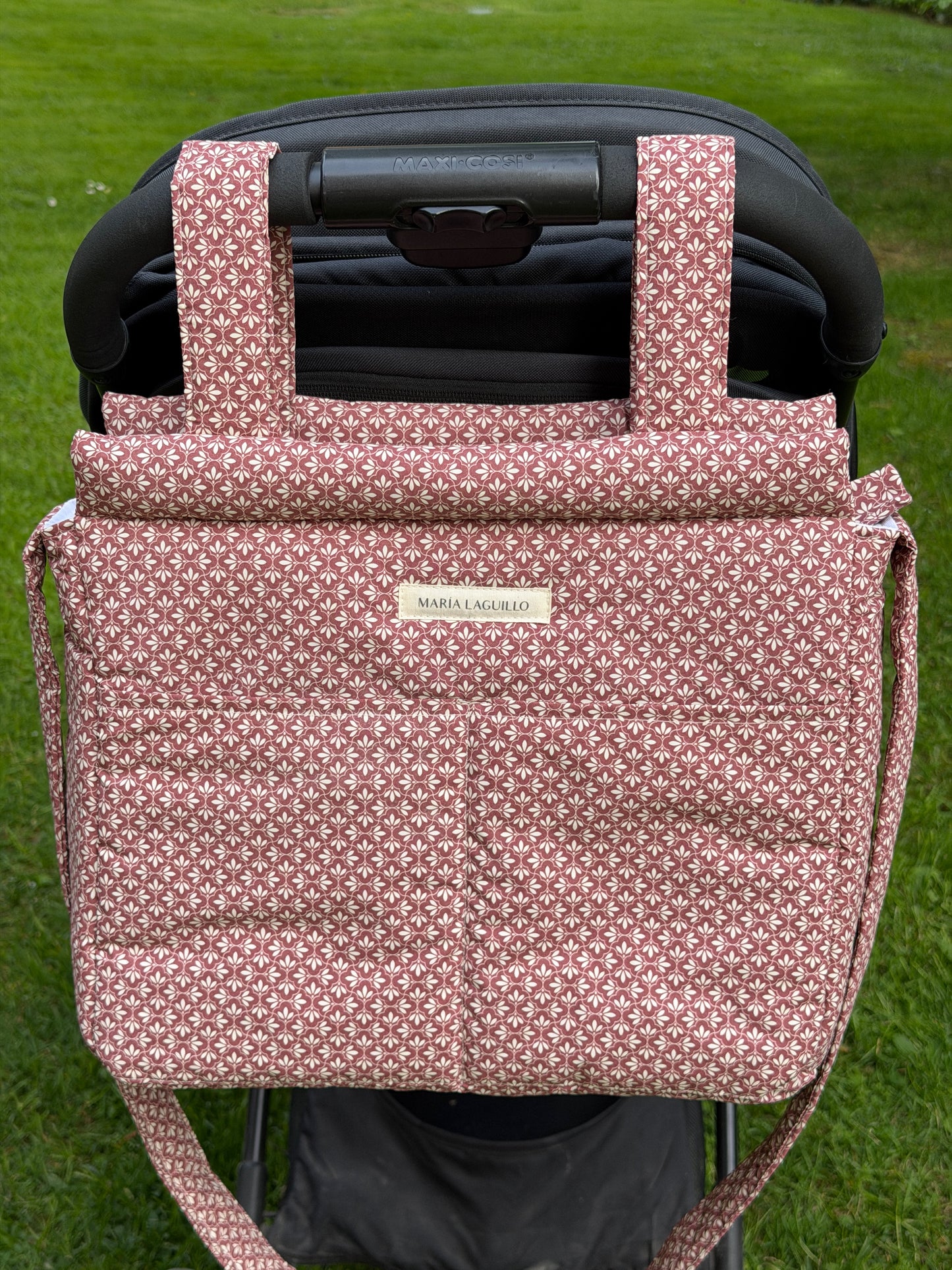 Bolso de carrito GRANDE MOSAICO ROJO