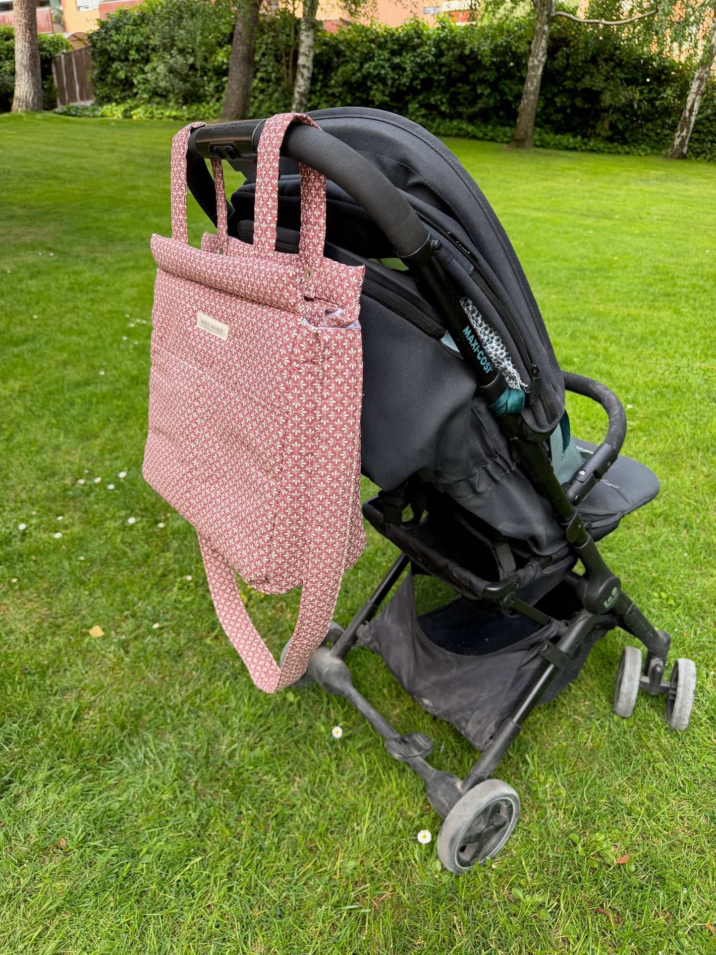 Bolso de carrito GRANDE MOSAICO ROJO