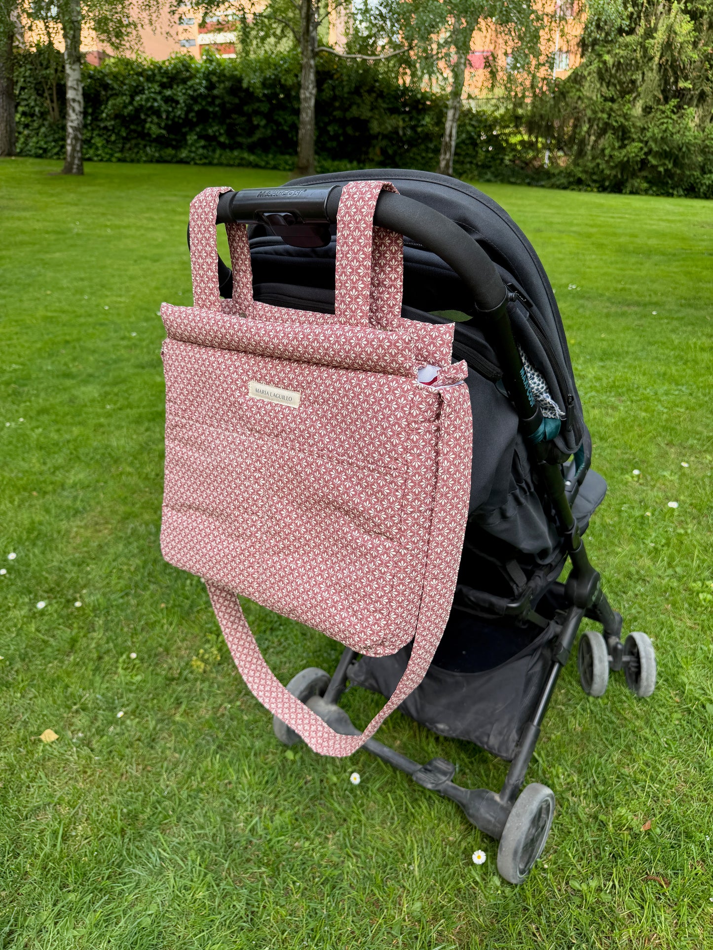 Bolso de carrito GRANDE MOSAICO ROJO