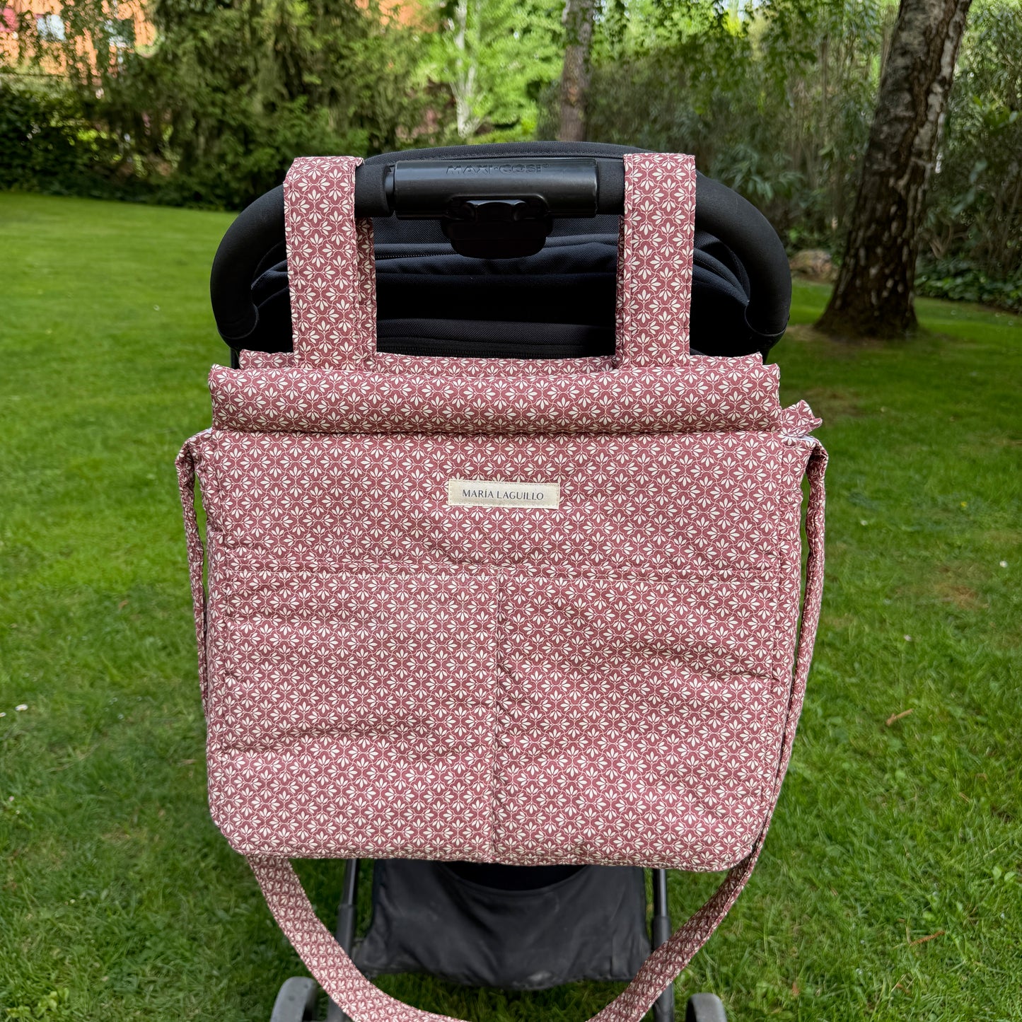 Bolso de carrito GRANDE MOSAICO ROJO
