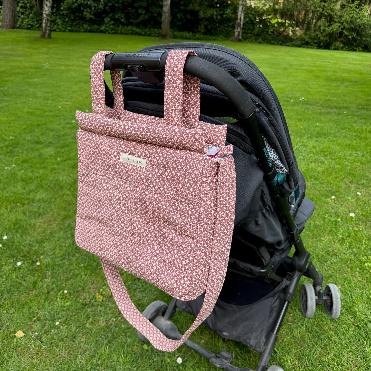 Bolso de carrito GRANDE MOSAICO ROJO