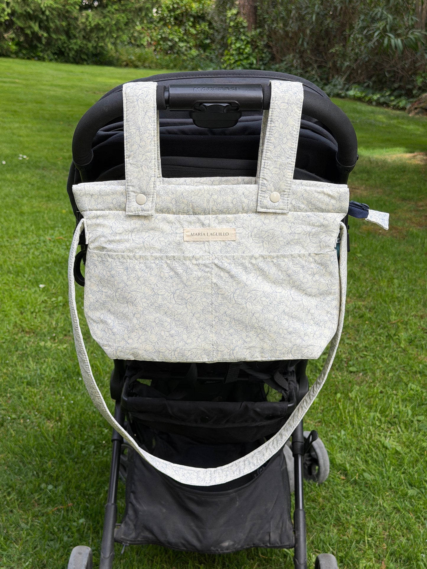 Bolso de carrito PEQUEÑO FLORES AZULES