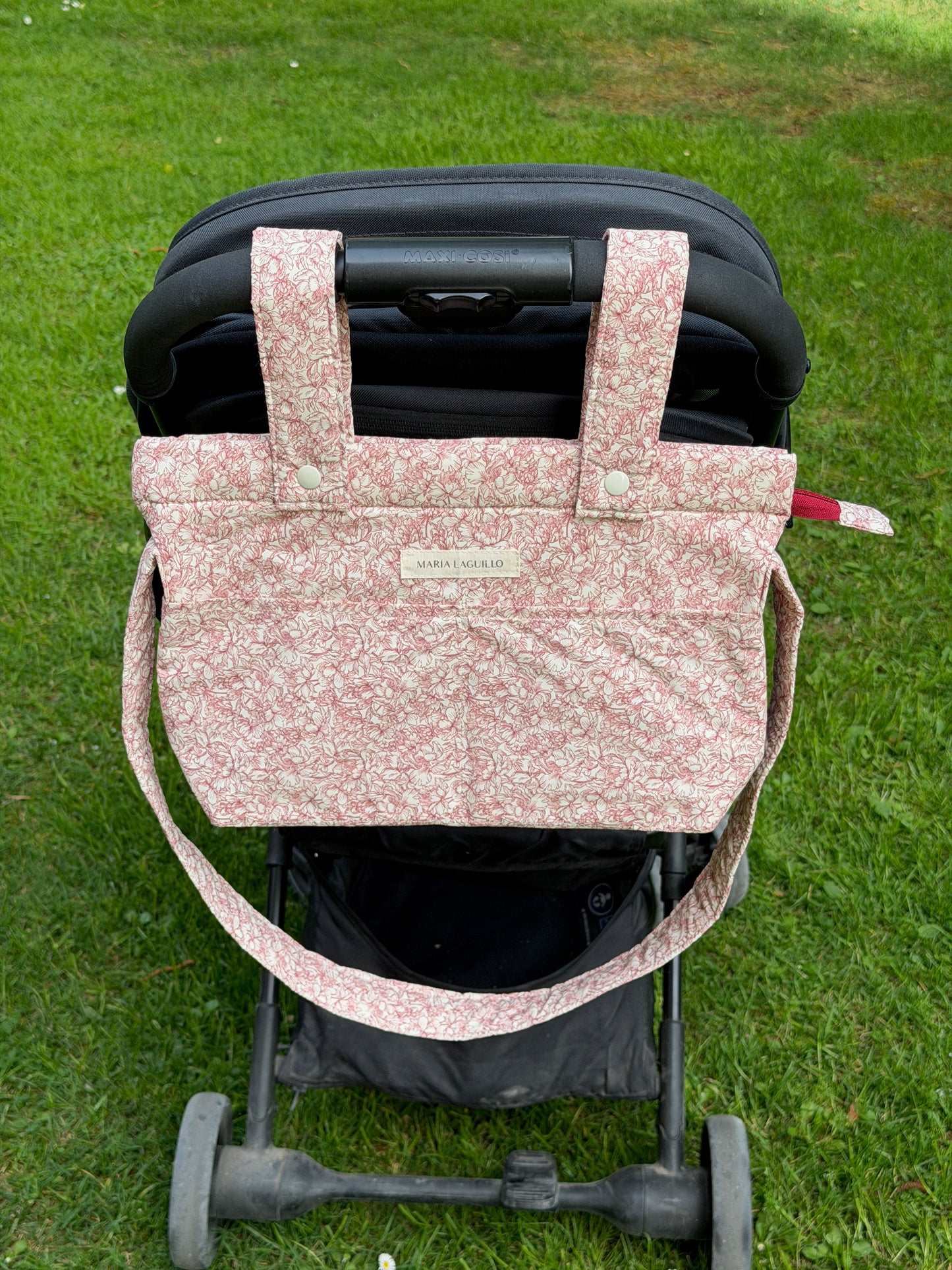 Bolso de carrito PEQUEÑO FLORES ROJAS