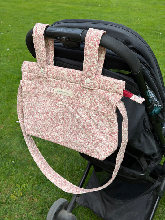 Bolso de carrito PEQUEÑO FLORES ROJAS