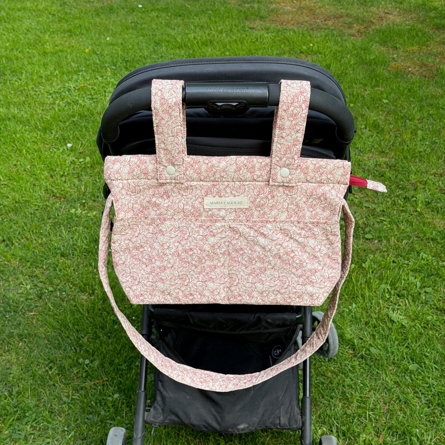 Bolso de carrito PEQUEÑO FLORES ROJAS