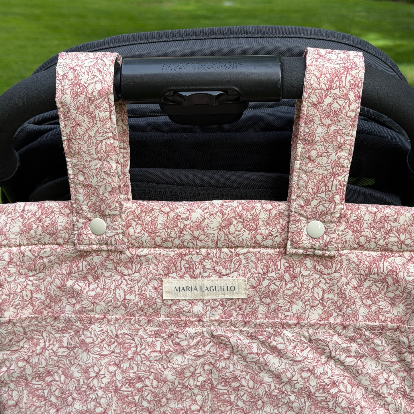 Bolso de carrito PEQUEÑO FLORES ROJAS