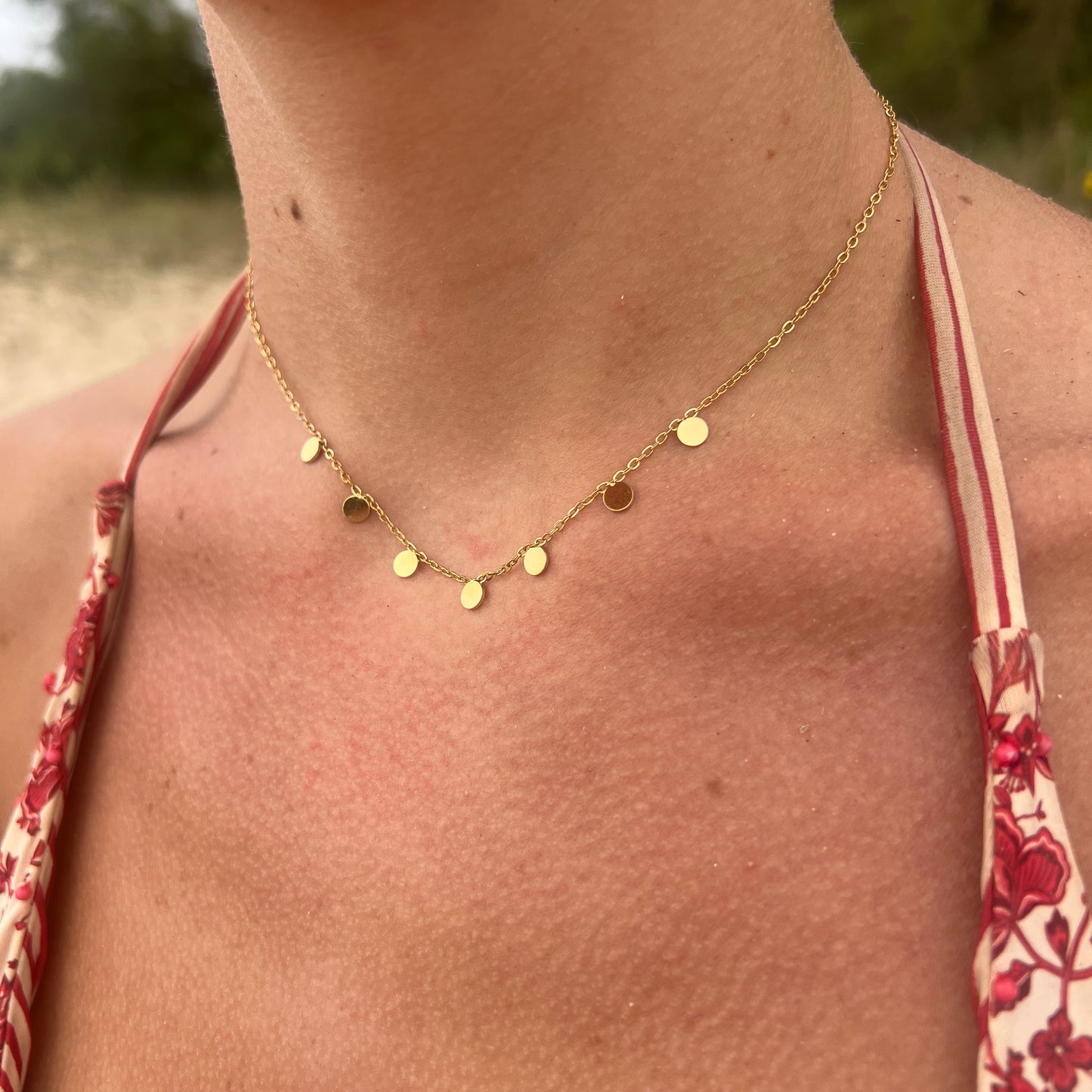 Collar LUNARES DORADO