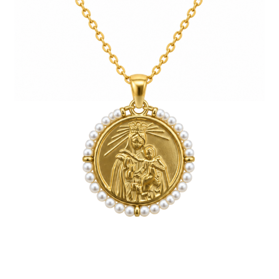 Collar VIRGEN DEL CARMEN PERLAS
