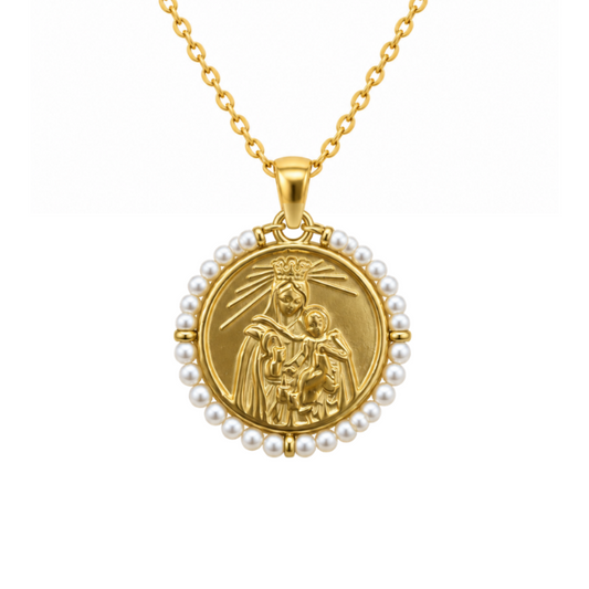 Collar VIRGEN DEL CARMEN PERLAS