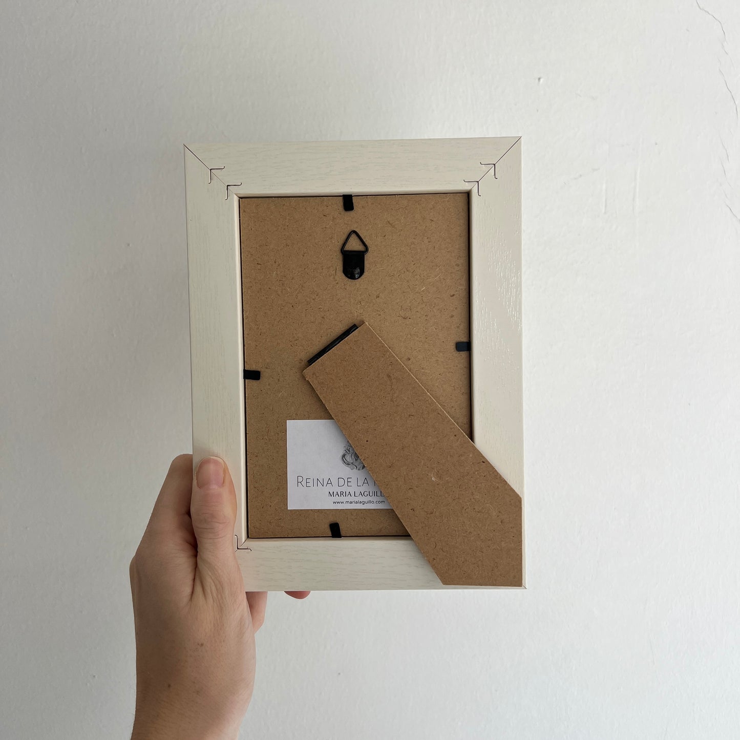 PRE-VENTA Cuadro Virgen de la Familia - Vichy beige (marco madera) | Se enviará el miércoles 10 de diciembre