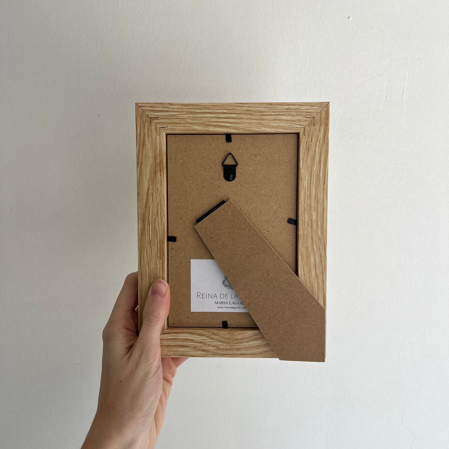 PRE-VENTA Cuadro Virgen de la Familia - Flores rosas y amarillas (marco madera) | Se enviará el miércoles 10 de diciembre