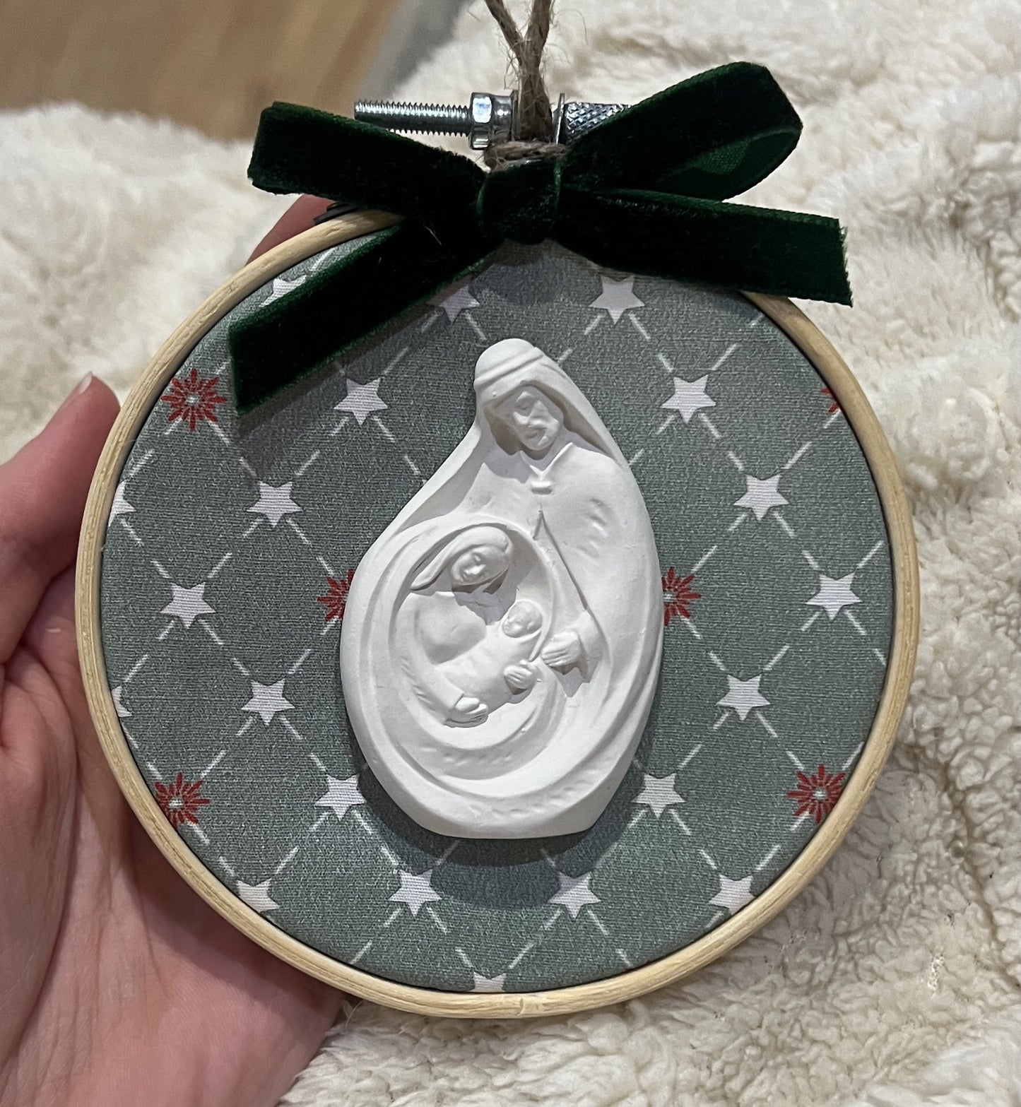 PRE-VENTA Adorno Sagrada Familia Estrellas (se enviará el miércoles 10.12)