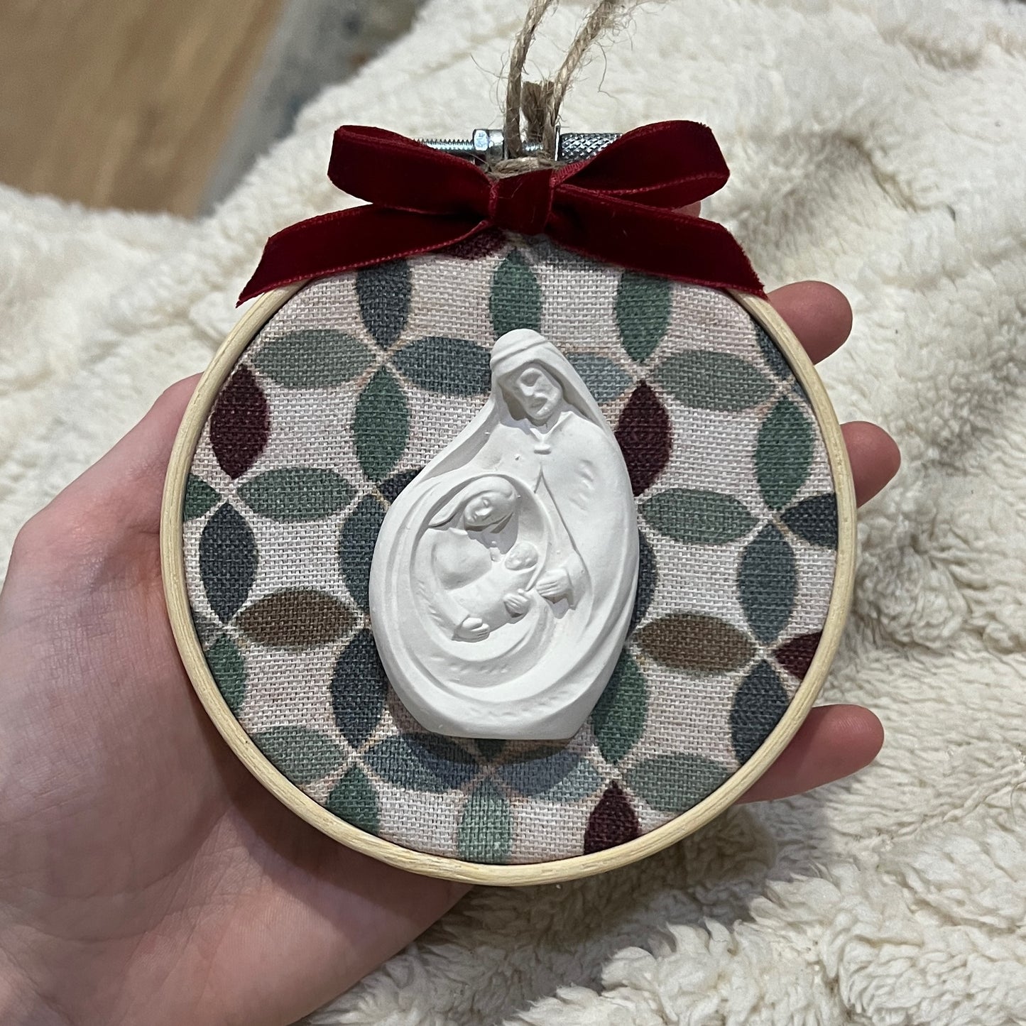 PRE-VENTA Adorno Sagrada Familia Flores (se enviará el miércoles 3.12)