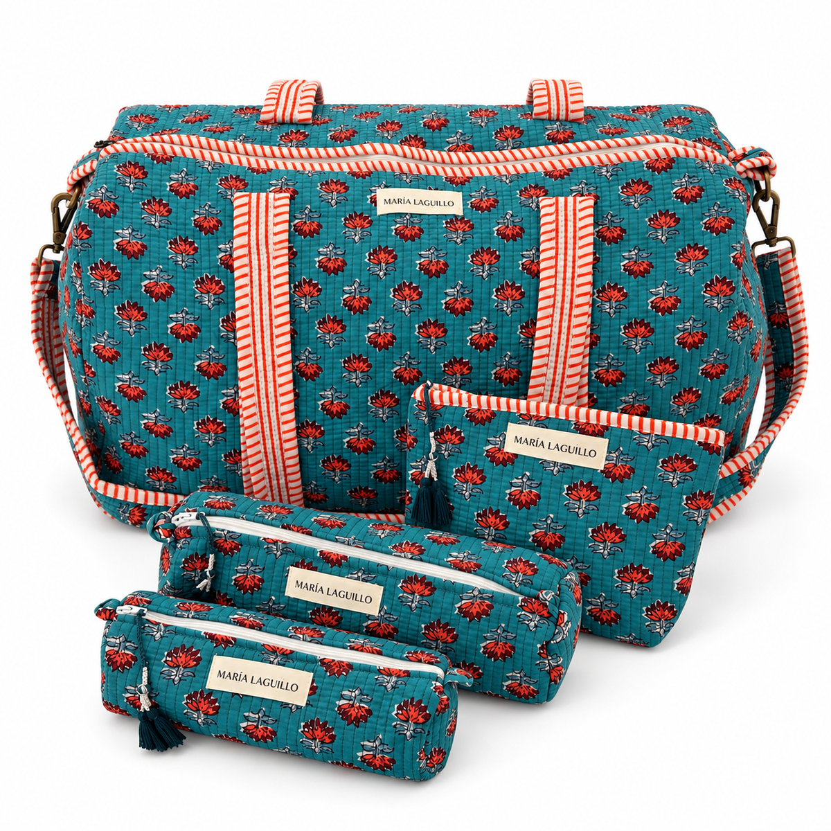 PACK BOLSO DE VIAJE Y NECESERES IMPERMEABLES LASYA