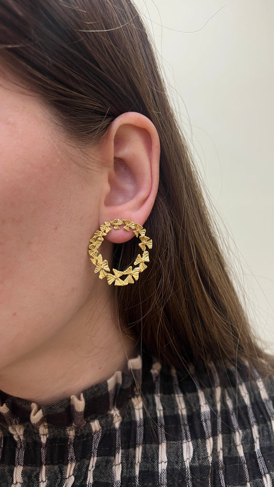 Pendientes ARO FLORECILLAS DORADO