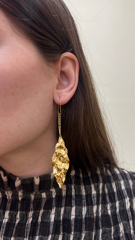 Pendientes CADENA ROMBO DORADO