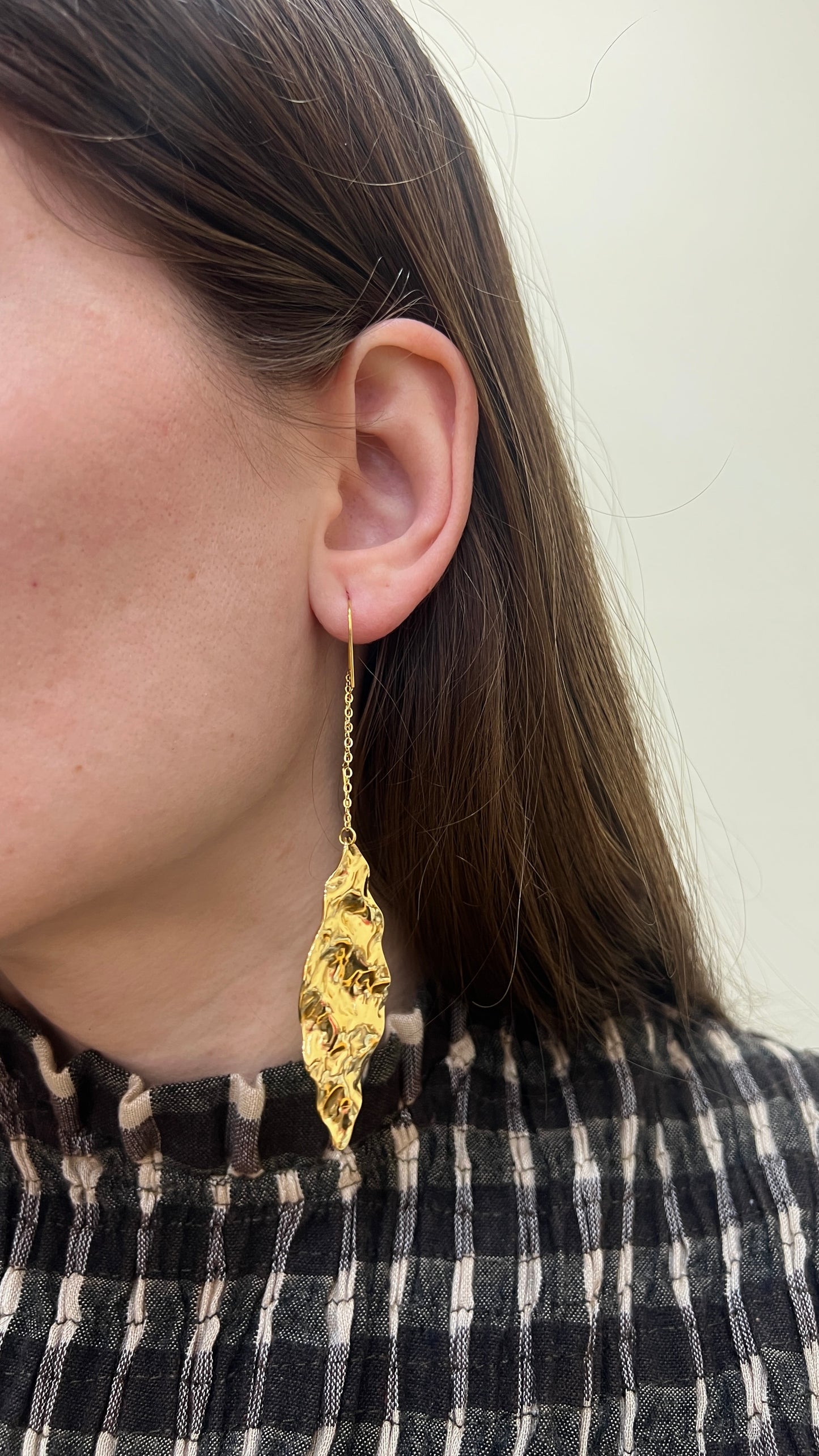 Pendientes CADENA ROMBO DORADO