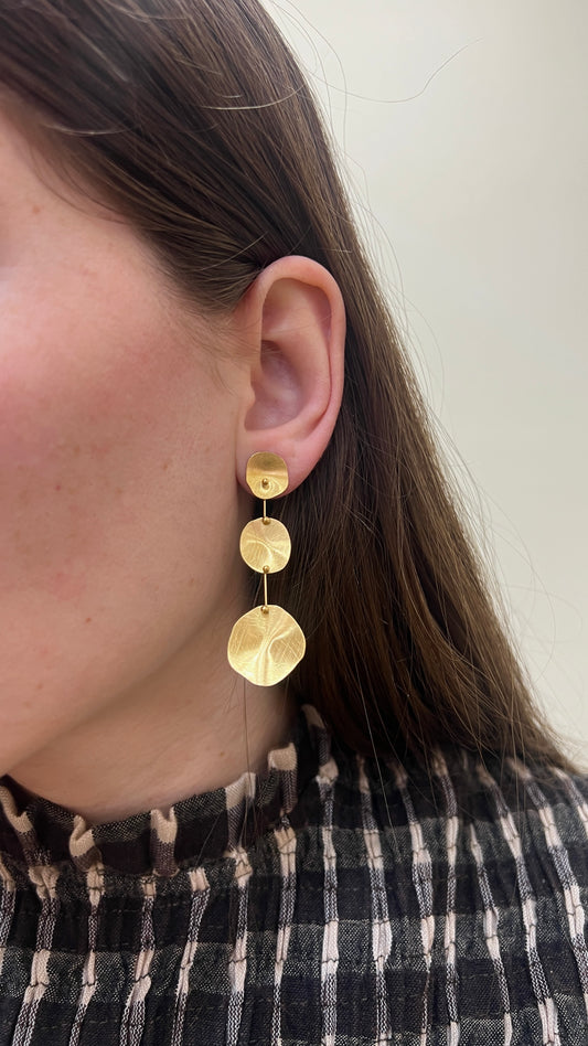 Pendientes CHAPITAS DORADO