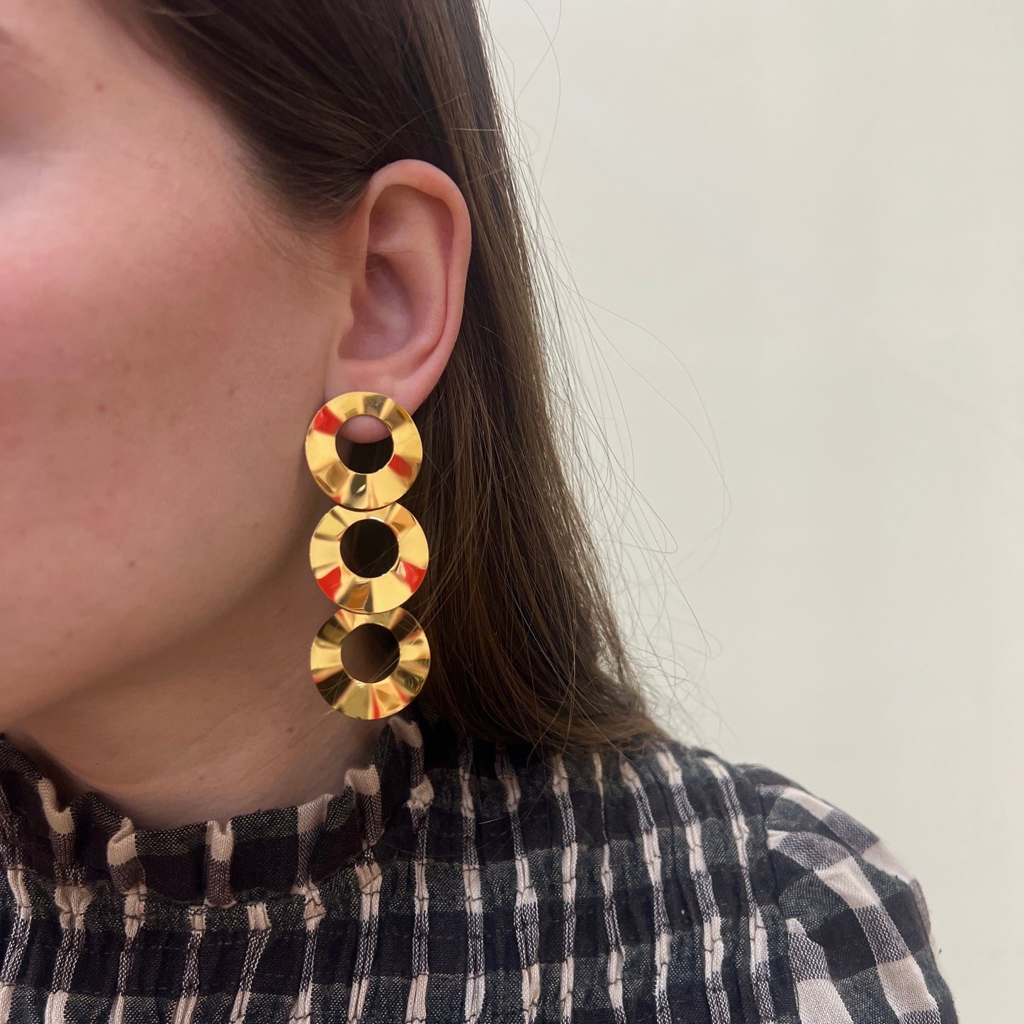 Pendientes DISCOS DORADO