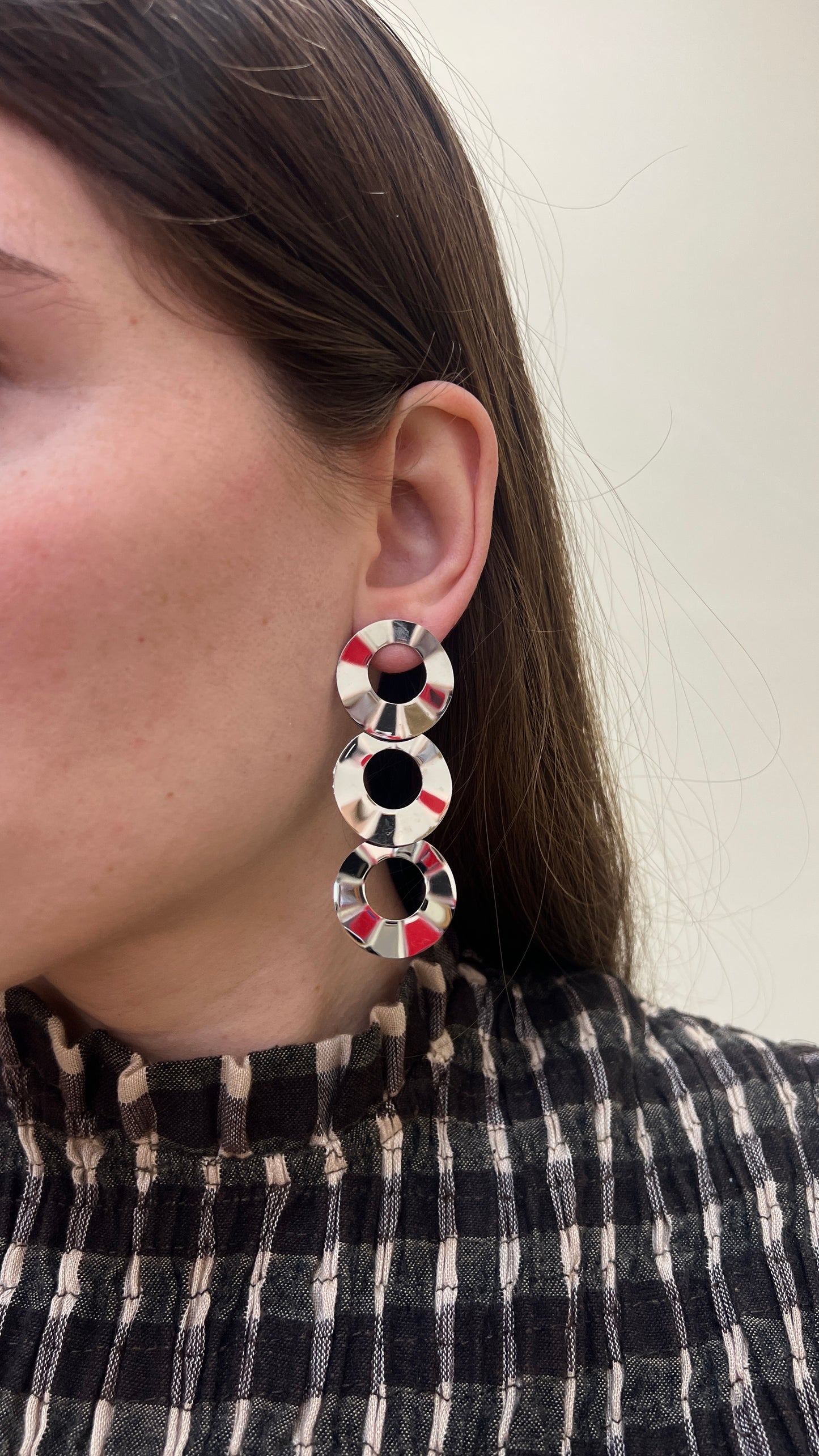 Pendientes DISCOS PLATEADO