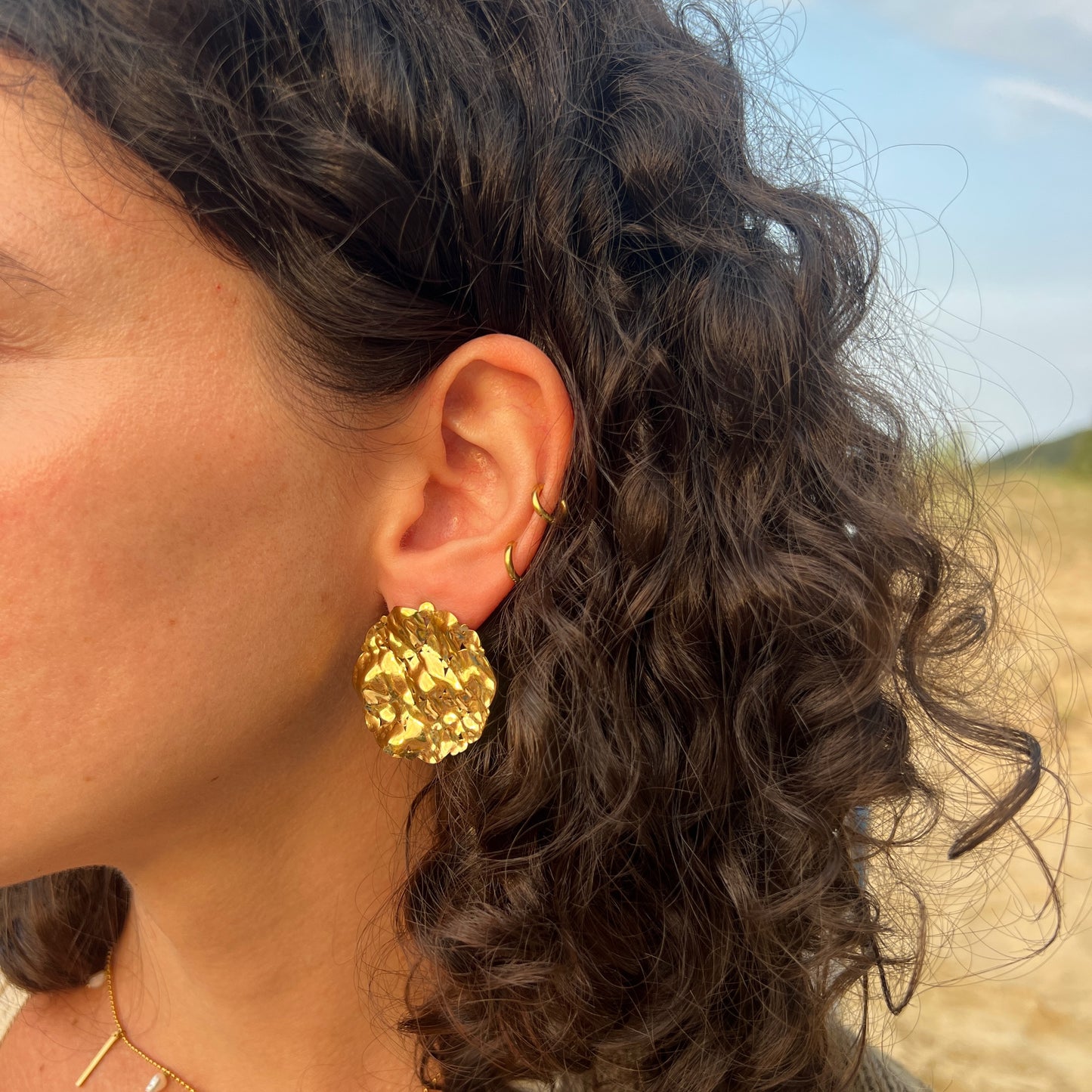 Pendientes ECO DORADO