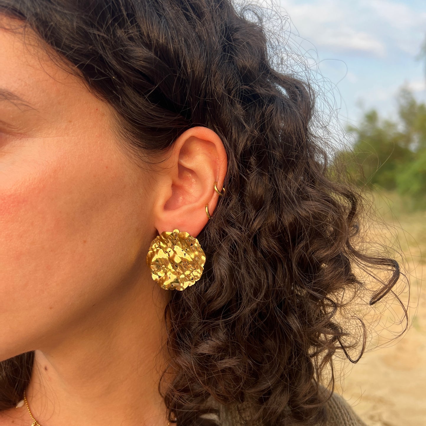 Pendientes ECO DORADO