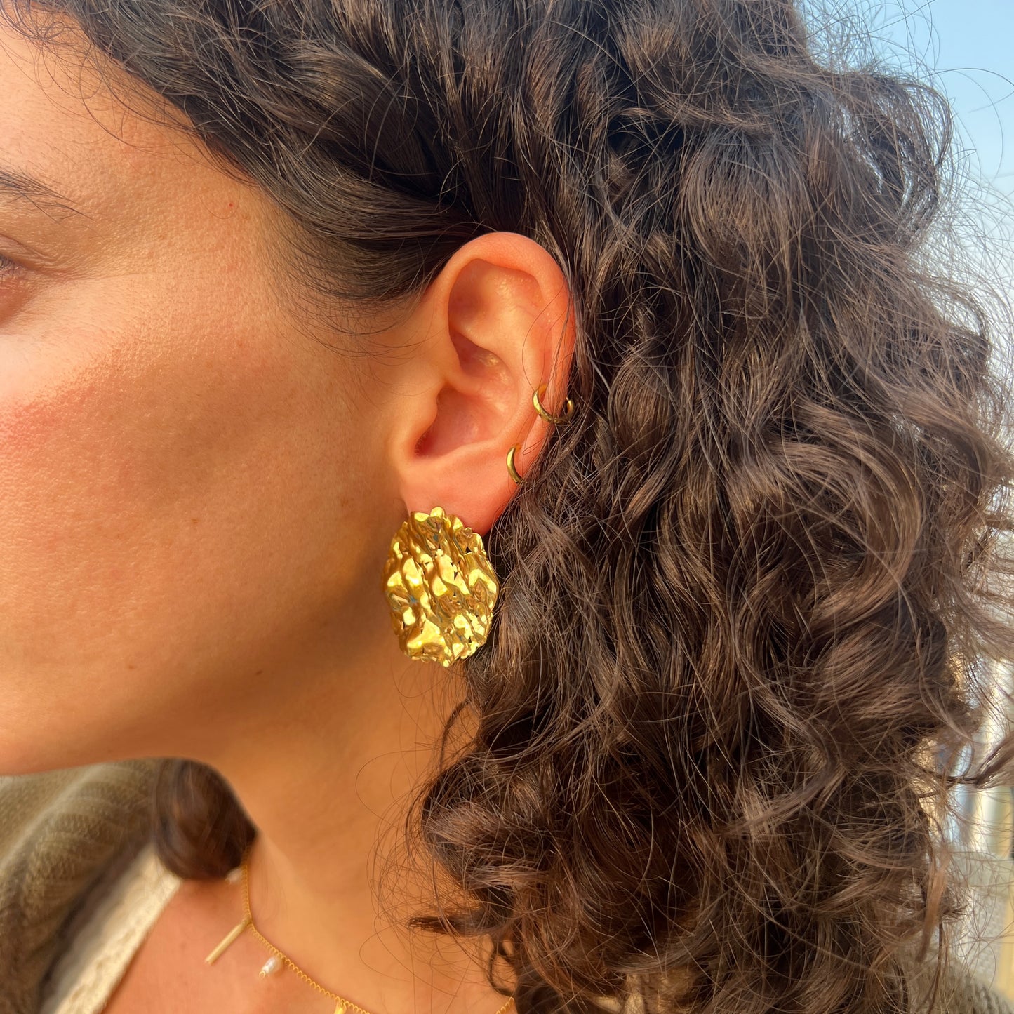 Pendientes ECO DORADO