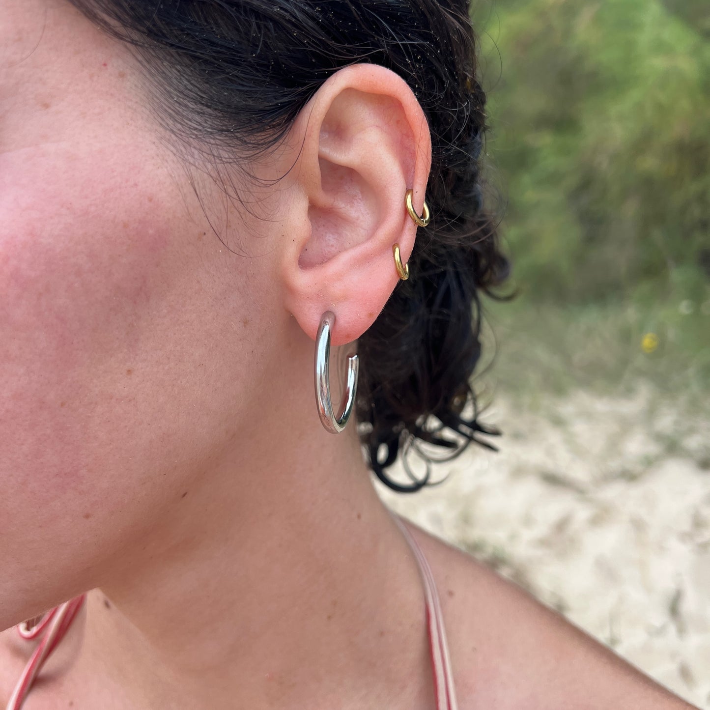 Pendientes HOOP PLATEADO