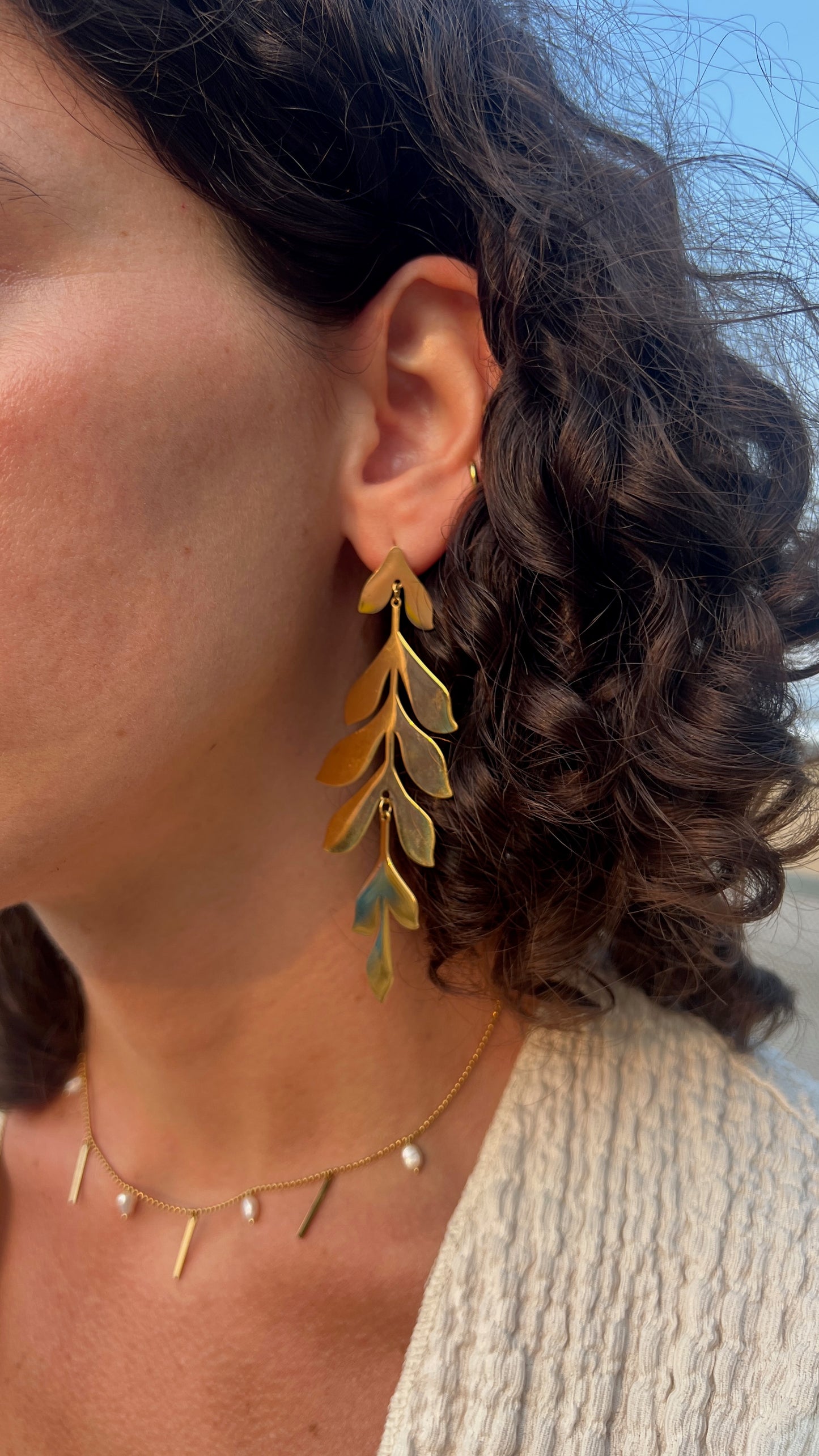 Pendientes LEAVES DORADO