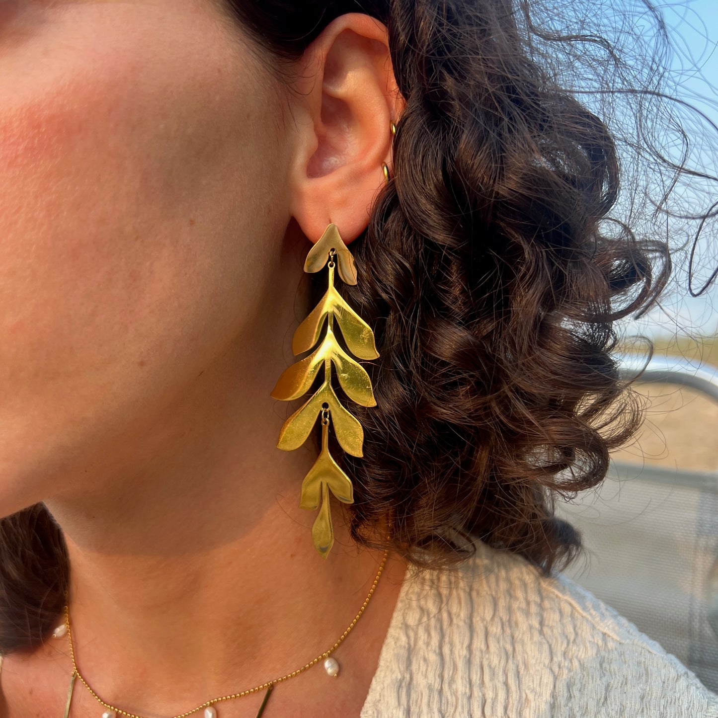 Pendientes LEAVES DORADO