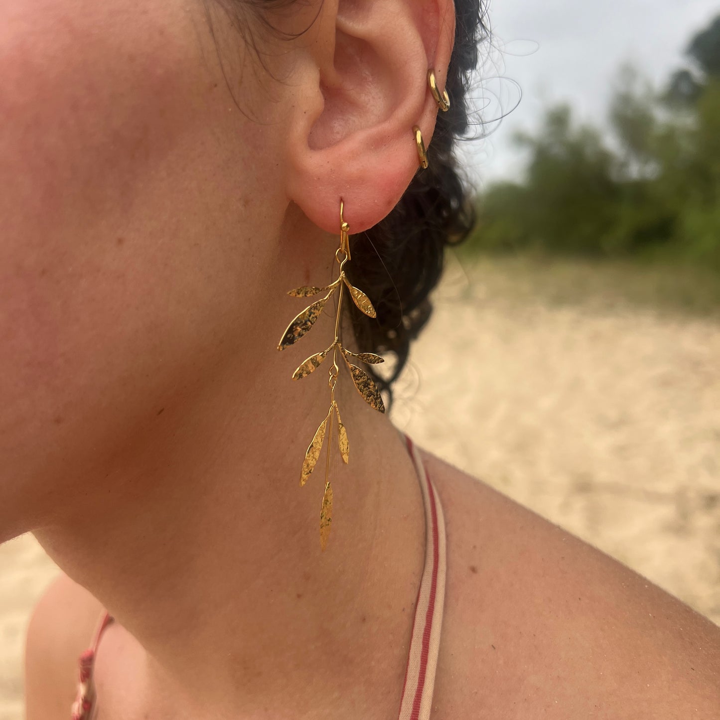 Pendientes OLIVAR DORADO