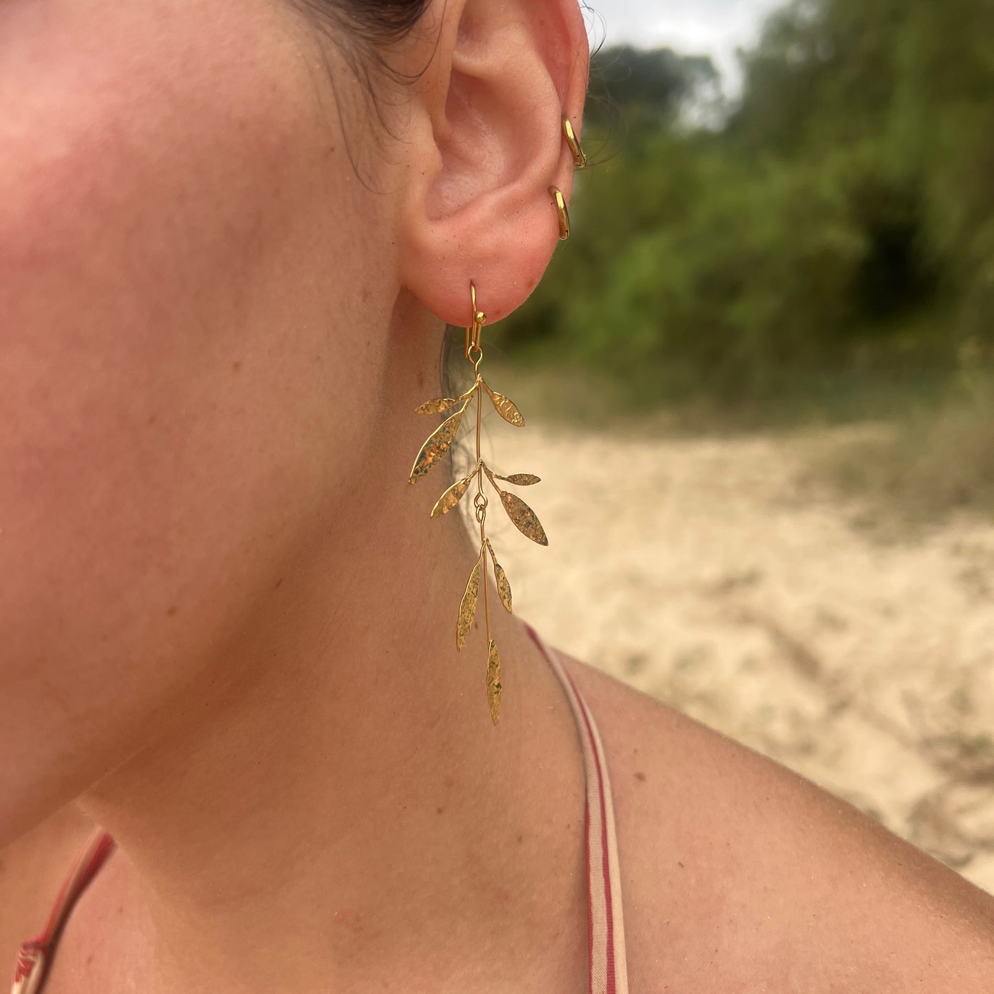 Pendientes OLIVAR DORADO