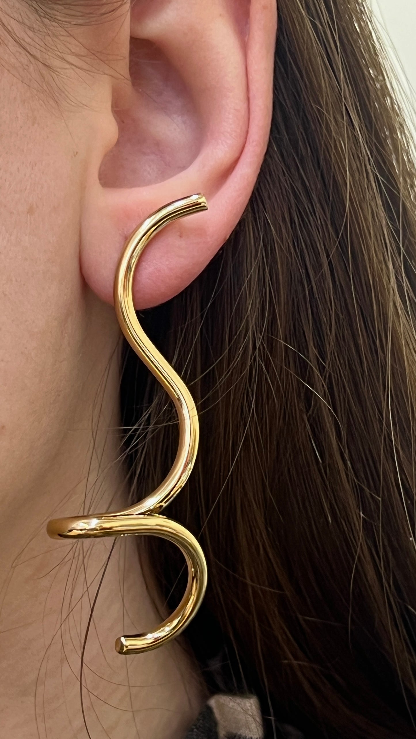Pendientes TWIST DORADO