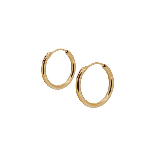 SMOOTH Hoops 25x2mm GOLD