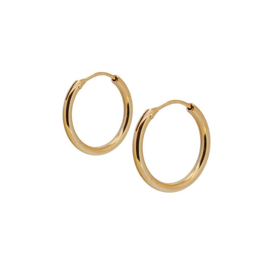 SMOOTH Hoops 30x2mm GOLD