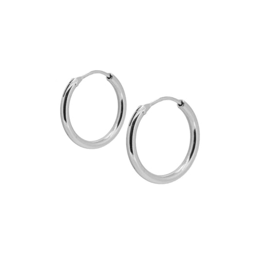 SMOOTH Hoops 30x2mm SILVER