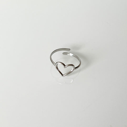 SILVER HEART Ring