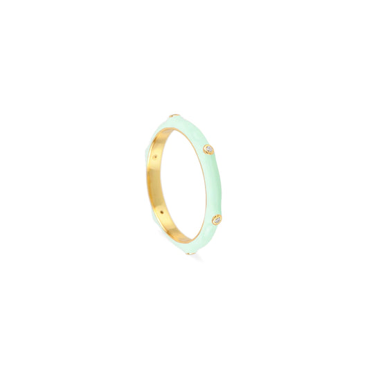 SUNNY MINT GREEN GOLD Ring