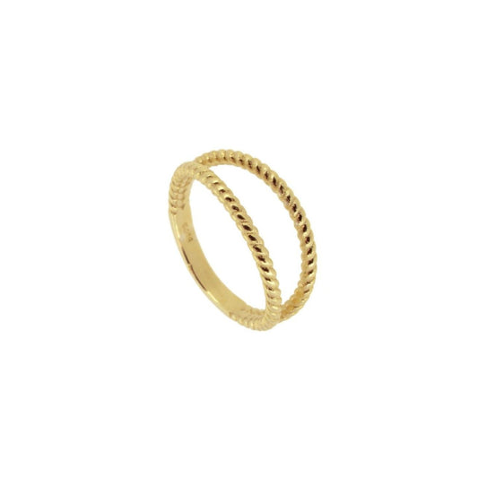 DOUBLE BRAIDED GOLD Ring