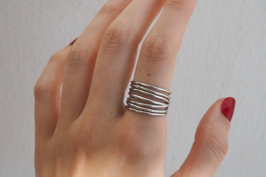 SILVER ROOTS Ring